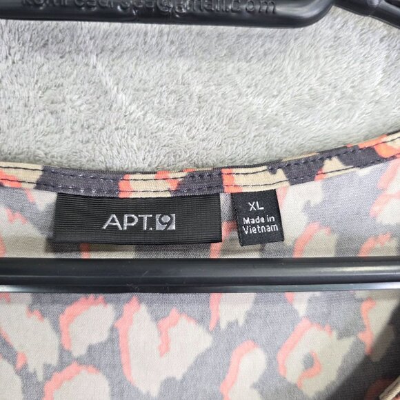 Womens Apt 9 Leopard Print Sleeveless Dress Polyester Blend Stetch Size XL - Picture 3 of 8